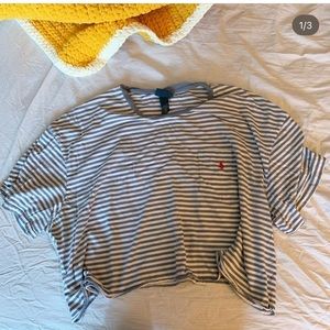 Ralph Lauren over sized cropped tee